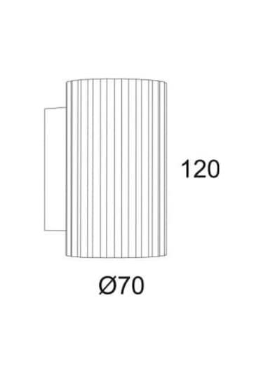 Ev601 S Siyah Gu10 Duvar Aplik Siyah