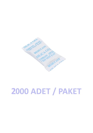 Silika Jel Rutubet Önleyici 2 G - Silikajel 2000 Adet-Paket