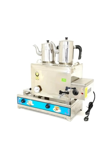 Sever Çelik 2 Demlikli Elektrikli Tüplü 22 L Çay Makinesi Inox