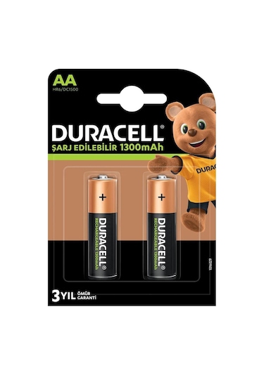 1.2v 1300mah Aa Şarj Edilebilir Kalem Pil 2'li Paket