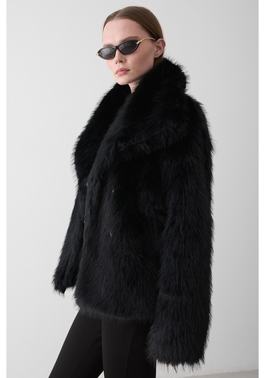 Siyah Britney Kürk - 8900 Siyah