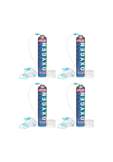 Stay Safe Oksijen Plus Oksijen Tüpü 4 x 165 G