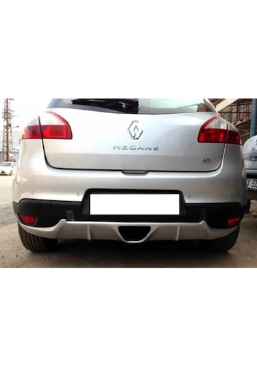 Renault Megane 3 Rs Difüzör 4 Kapı Uyumlu Parlak Siyah Plastik Egzoz Görünüm Arka-difizör-bodykit-ek