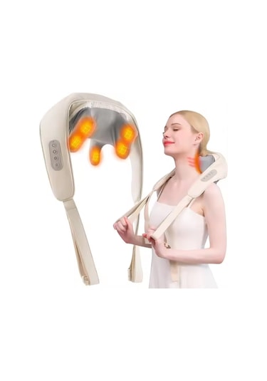 Kochler Şarjlı Boyun, Kol, Omuz Ve Bacak Masaj Aleti Derin Doku Titreşimli Masaj Cihazı Bej