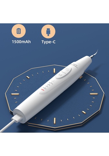 Ultrasonik Elektrikli Ölçekleyici Ev Diş Temizleyici Taşınabilir Ölçekleme Aleti Siyah