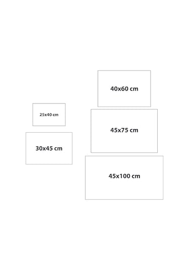Evaşk Vinil Kaymaz Tabanlı Keçe Baskılı Evcil Hayvan Pet Mama  Paspası 45x100 Renk KEMİK PM20100KE