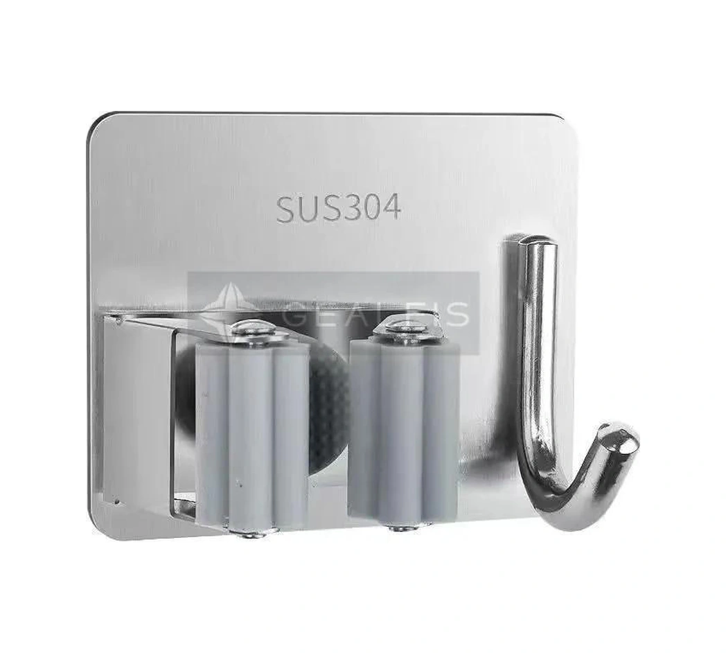 Youmex Sus304 Çelik Süpürge Tutucu, 2 Adet, 5 Kg Yük Dayanımı, Kolay Kurulum, Sıva Dahil, Yer Tasarrufu Sağlar, Çeşitli Yüzeyler İçin Uygun Gümüş