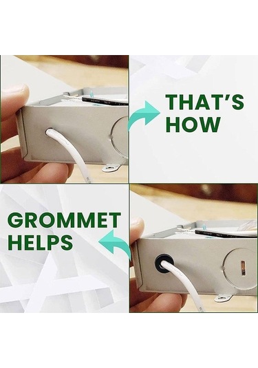 Pazly 180 Adet Farklı Kauçuk Grommet Kiti, 1/4, 5/16, 3/8, 7/16, 1/2, 5/8, 7/8, 1 Boyutlar, Yıkama Seti, Kauçuk Tel Takozlar