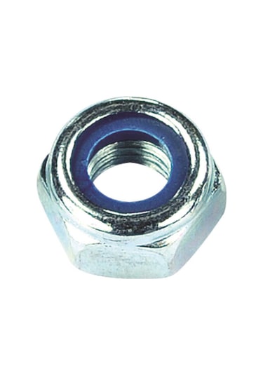 Civtec M27 Din 985 Fiberli Çelik Somun Beyaz 5 Adet