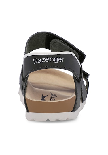Slazenger  KERMIT Çocuk Cırt Cırtlı Siyah Sandalet