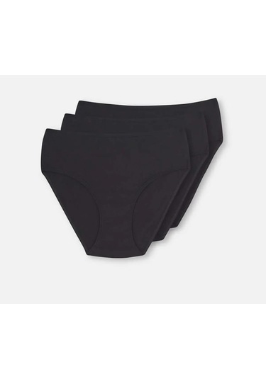 3 Lü Paket Dagi Bayan Yüksek Bel Slip Külot 5104kc Siyah
