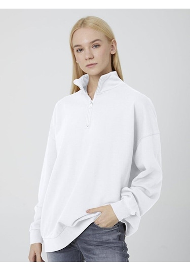 Ltb Bonoho Kadın Sweatshirt 105 Beyaz