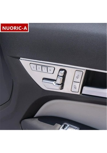 Mercedes Benz E Sınıfı Coupe W207 C207 W20 E200 E260 E300 2009-2013 İçin Gümüş Araba Kapı Paneli Döşeme Şeridi, 4 Adet
