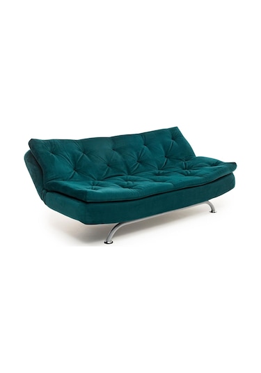Pafu Rivo Üçlü Yataklı Koltuk - Soho Petrol Petrol Yeşili
