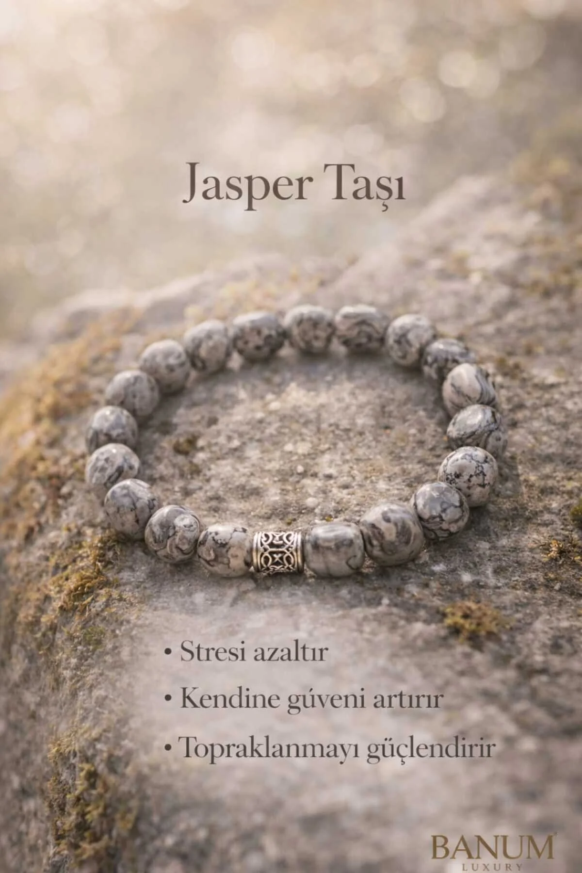 Banum Luxury Dogal Kristal Kuvars Bileklik Çok Renkli