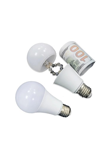 Beyaz Anahtar Saklama Kutusu Plastik Saklama Kutusu Sahte Ampul Yedek Anahtar Saklama Ev Beyaz