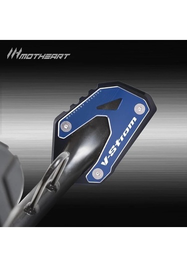 Xuweiwei Black Suzuki V-strom 1000/1050 800de 2014-2024 İçin Sağlam Alüminyum Motosiklet Yan Sehpa Pedi