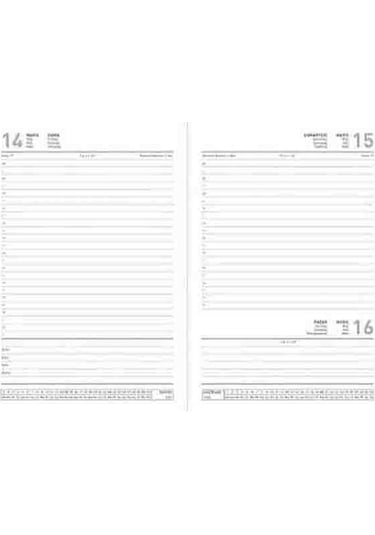 Gıpta 2026 Spiralli Günlük Ajanda Sert Kapak 17x24 Cm 407-sek Lacivert Lacivert