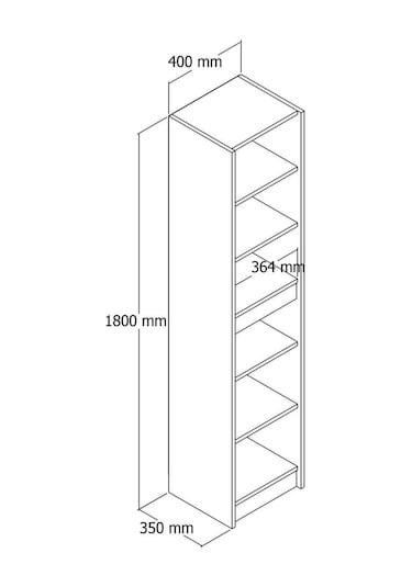 Umg Mobilya Patentli Astira Kulpsuz Boy Dolabı, Mutfak Dolabı, Ayakkabılık, Kiler/banyo Dolabı, Elbise Dolabı Meşe