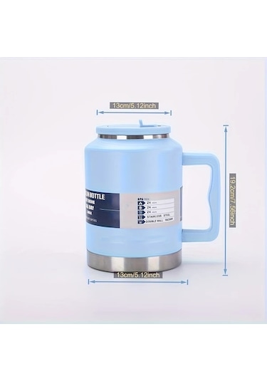 Maxaccess Pink Color 50oz Paslanmaz Celik Vakumlu Termos Matara Sap Agizlik Sizdirmaz Pembe Renk