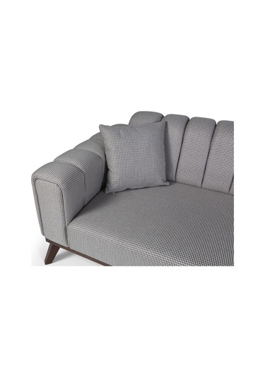 Velar Yataklı Kanepe Keten Açık Kahve Kazayağı Açık Kahve