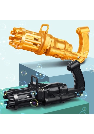 Yılbaşı Hediyeleri Çoklu Köpük Atan Köpük Tabancası Bubbles Gun Baloncuk Tabancası Pilli Köpük Makinası