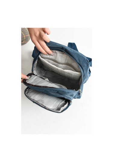 Ultra Hafif Kadın Sırt Ve El Çantası Mavi Model: 571-5a - Mavi