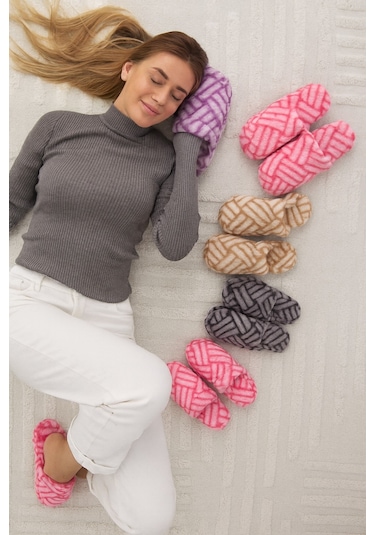 3'lü Paket Terra Kapalı Kadın Terlik Ev Terliği Paket Ürün