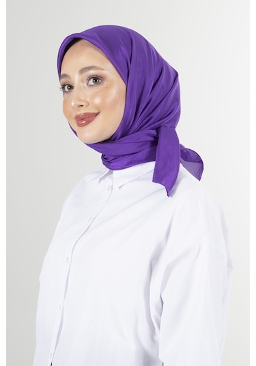 Latte Brisa Vual Eşarp /1196 - Mor