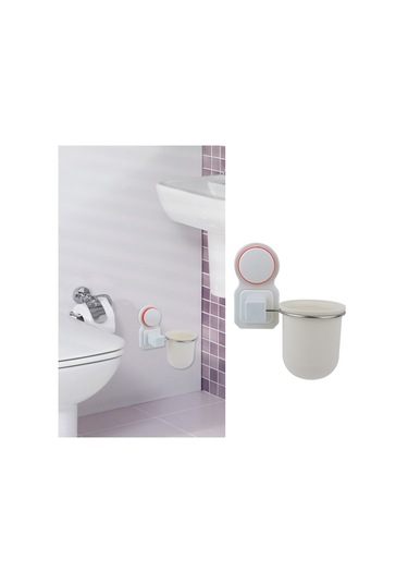 Duvara Monte Vantuzlu Tuvalet Fırçası Tutucu, Ev İçin Banyo Temizleme Fırçası Tutucu Diğer