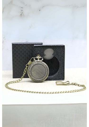 Büro Ev Ofis Hediyesi İçin Kutulu Kişiselleştirilebilir Antik Köstekli Saat