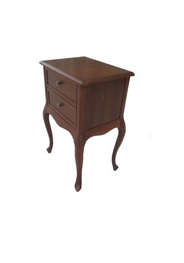 Komodin Aslan Lükens 2çekmece 1adet Parlak Ceviz Natüre Eskitme Kulp Kayın Torna İskelet El Yapım