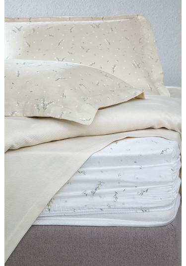 Yataş Bedding Ramona Çift Kişilik Bambu Pike Takımı - Ekru