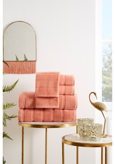 Sadem Organik Stripe Mutfak Ve Kurulama Havlusu 30x50 Cm Şeftali