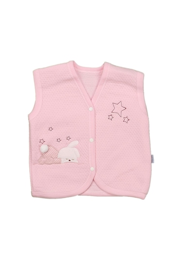 Tonton Baby Bebek Yeleği 302 3 - 6 Ay 62 CM Pembe