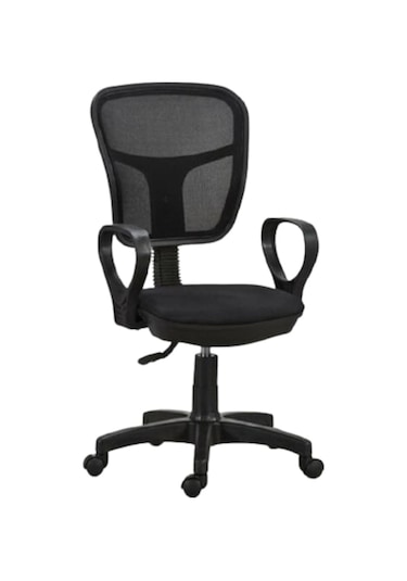 Clk-06 Clk Fileli Bilgisayar Ofis Çalışma Sandalyesi Koltuğu Siyah