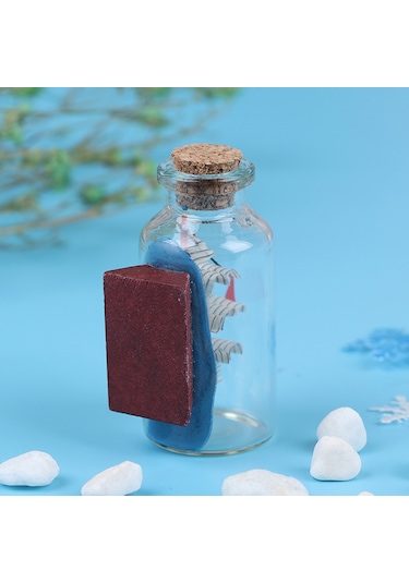 Mini Boy Şişe İçerisinde Gemi Maketi Çok Renkli