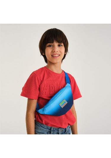 Coral High Lacivert Mavi Gradyan Bel Çantası Ve Bozuk Para Çantası Seti - Erkek Çocuk Çok Renkli
