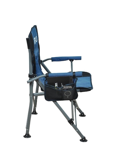 Oslo Lüks Katlanabilir Kamp Sandalyesi - Mavi