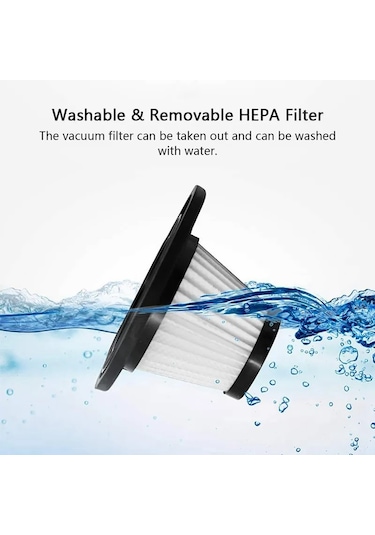 Cbtx R-6053 Taşınabilir Araba Ev Elektrikli El Süpürgesi Kablosuz Şarj Edilebilir Abs Elektrikli Süpürge