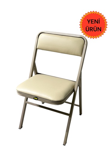 Katlanır Kamp Sandalyesi Cappuccino Piknik Sandalyesi Kapuçino Deri Cappuccino