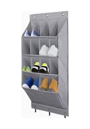 Tongxida Stili Pazly-kore Oxford Kumaş Katmanlı Gri Ev Depolama Çok Çantası Banyo Nf Gri Gri