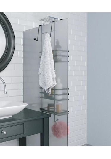 Geseus Üç Katlı Asmalı Banyo Duş Rafı Siıyah Lm580 Siyah