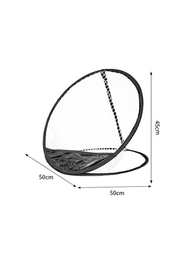 Qingmipy Golf Topu Doğruluğu Geliştirici Egzersiz Ağı - Dayanıklı Nylon, Hızlı Kurulum, Ev Ve Dışarıda Kullanım Siyah