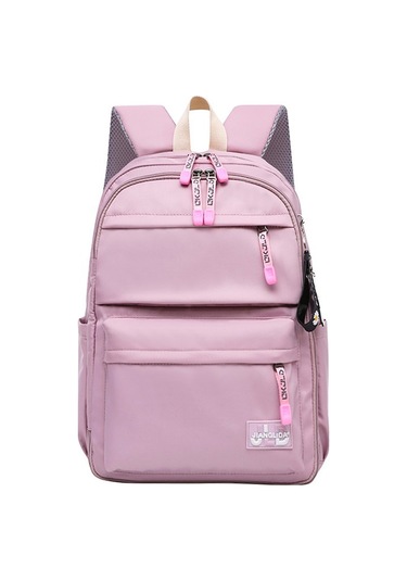 Kore Tarzı Şık Ve Fonksiyonel Büyük Kapasiteli Kız Öğrenci Sırt Çantası, Okul Ve Günlük Kullanım İçin Moda Tasarım Mor