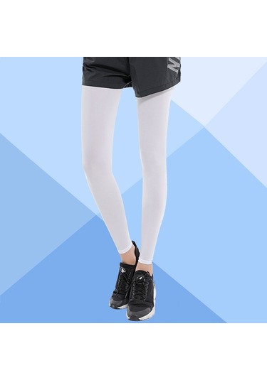 Butu 1 Çift Nefes Alabilir Yaz Spor Bacak Güneş Koruması Kaymaz Diz Kollu Kapakları