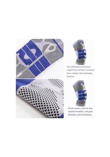Trendooze Cbtxglobal Silikon Diz Koruyucu Spor Çift Dizlik Fb Mavi