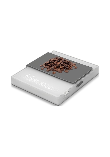 Reedark "profesyonel Kahve Terazisi: 0.1g Hassasiyet, 3 Mod, Type-c Şarj, Zamanlayıcılı" Beyaz