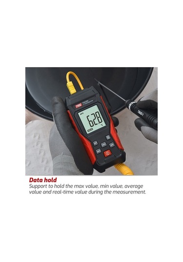 Ulzyvf Endüstriyel K Tipi Termokupl Termometre -200 C - 1372 C Ölçüm, Lcd Ekran, Veri Tutma