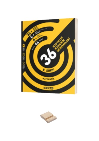 Lgs 8. Sınıf Matematik 36 Haftalık Kazanım Denemeleri Ve Telefon Standı